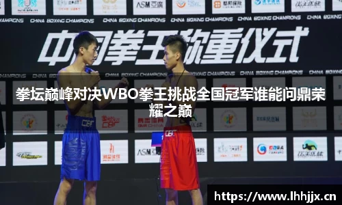 拳坛巅峰对决WBO拳王挑战全国冠军谁能问鼎荣耀之巅